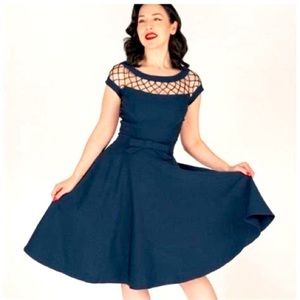 Tatyana Navy Blue Alika Swing Dress in XL